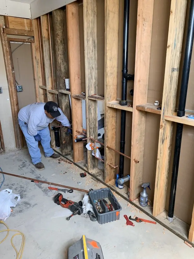 Commercial rough-in plumbing for Water Heater Replacement in Haverwood